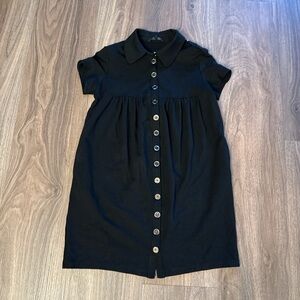 Marc Jacobs cotton Lycra Y2K Black Button-Down Dress